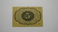 Load image into Gallery viewer, 1863 $.05 First Issue Fractional Currency Obsolete Bank Note Bill! 1st Iss. VF+