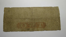 Load image into Gallery viewer, $2 1861 Beverly New Jersey NJ Obsolete Currency Bank Note Bill! Beverly Bank!