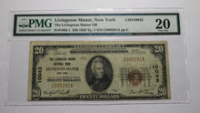 Load image into Gallery viewer, $20 1929 Livingston Manor New York NY National Currency Bank Note Bill! #10043