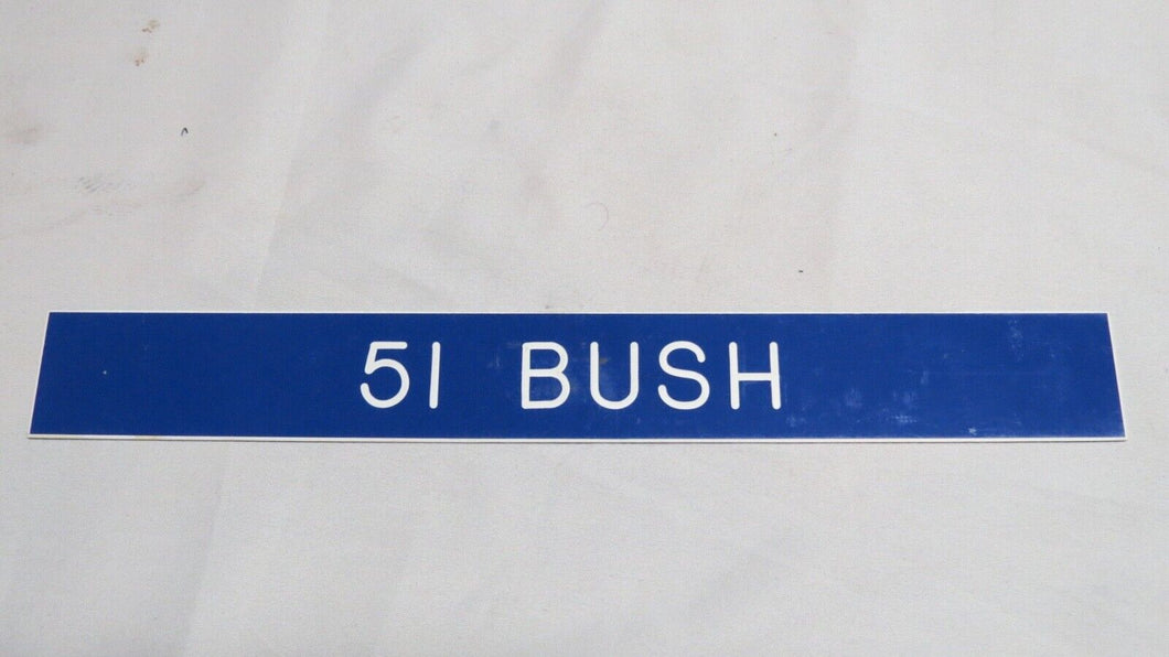 1994 Blair Bush Los Angeles Rams Game Used NFL Locker Room Nameplate! Washington