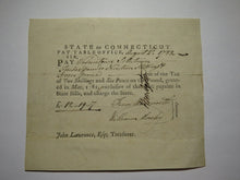 Load image into Gallery viewer, 1782 Connecticut Pay Table Office Colonial Currency Note Bill! Wadsworth/Mosley