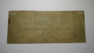 $5 1864 Troy New York NY Obsolete Currency Bank Note Bill! Merchants & Mechanics
