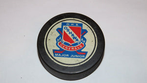 Vintage Oshawa Generals Game Used OHA Official Viceroy Hockey Puck Ontario