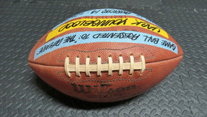 1980 Jack Youngblood Los Angeles Rams Presentation Game Used Football! Patriots