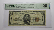 Load image into Gallery viewer, $5 1929 Clinton New Jersey NJ National Currency Bank Note Bill Ch. #2246 VF25