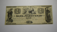 Load image into Gallery viewer, $1 1835 Ann Arbor Michigan Obsolete Currency Bank Note Bill! Washtenaw Bank UNC+