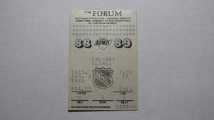 January 31, 1989 Los Angeles Kings Vs Flames Hockey Ticket Stub 4 Gretzky Points