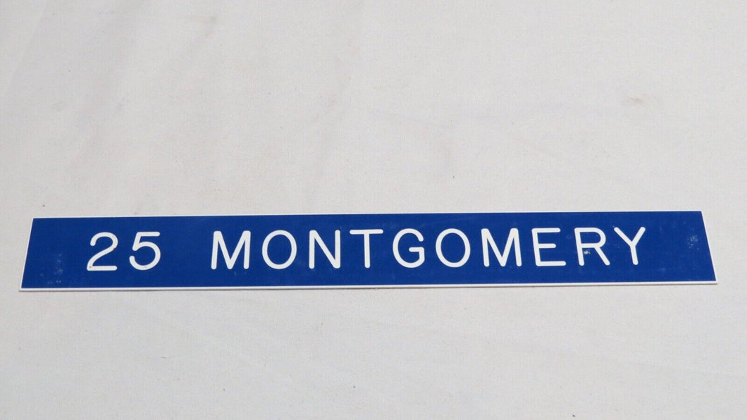 1995 #25 Montgomery St. Louis Rams Game Used NFL Locker Room Nameplate!