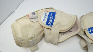 Michel Goulet Quebec Nordiques Jofa Game Used Hockey Elbow Pads Signed by Goulet