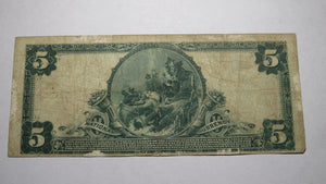 $5 1902 Terrell Texas TX National Currency Bank Note Bill Charter #3816 RARE!