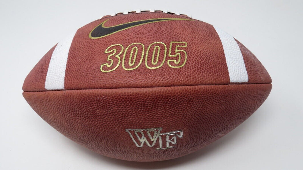 Wake Forest Demon Deacons Nike 3005 College Football Game Used Football ACC