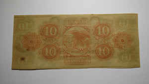 $10 18__ New Orleans Louisiana LA Obsolete Currency Bank Note Bill! Canal UNC++