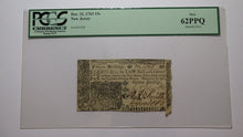 Load image into Gallery viewer, 1763 Fifteen Shillings New Jersey NJ Colonial Currency Bank Note Bill NEW63PPQ
