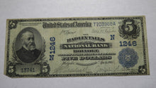 Load image into Gallery viewer, $5 1902 Holyoke Massachusetts National Currency Bank Note Bill 1246 Hadley Falls