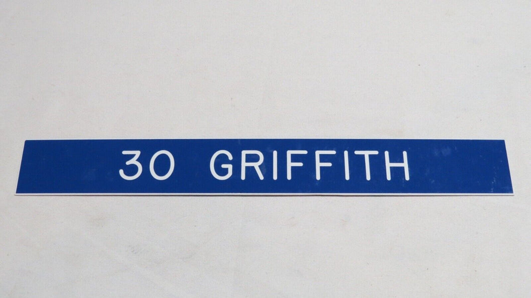 1994 Howard Griffith Los Angeles Rams Game Used NFL Locker Room Nameplate! ILL.