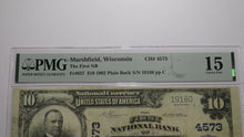 Load image into Gallery viewer, $10 1902 Marshfield Wisconsin WI National Currency Bank Note Bill #4573 PMG F15