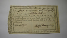 Load image into Gallery viewer, 1789 5 Shillings Connecticut Comptroller Colonial Currency Note Ralph Pomeroy