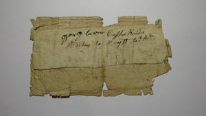 1754 Thirty Shillings North Carolina NC Colonial Currency Note Bill! RARE 30s