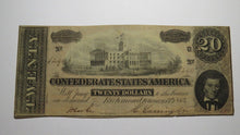 Load image into Gallery viewer, $20 1864 Richmond Virginia VA Confederate Currency Bank Note Bill RARE T67 VF!