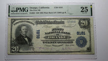 Load image into Gallery viewer, $20 1902 Orange California CA National Currency Bank Note Bill Ch #8181 VF25 PMG