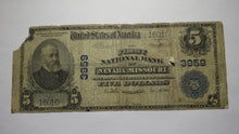 Load image into Gallery viewer, $5 1902 Nevada Missouri MO National Currency Bank Note Bill! Ch. #3959 RARE!