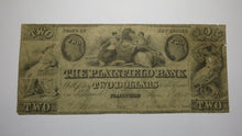 Load image into Gallery viewer, $2 1843 Plainfield New Jersey Obsolete Currency Bank Note Bill Plainfield Bank