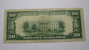$20 1929 Quincy Massachusetts MA National Currency Bank Note Bill Ch. #517 RARE