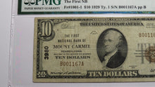 Load image into Gallery viewer, $10 1929 Mount Carmel Pennsylvania PA National Currency Bank Note Bill 8679 VF20