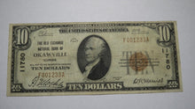 Load image into Gallery viewer, $10 1929 Okawville Illinois IL National Currency Bank Note Bill Ch. #11780 FINE