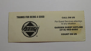 February 18, 1991 New York Rangers Vs. New York Islanders NHL Hockey Ticket Stub