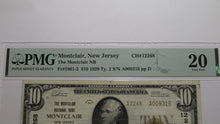 Load image into Gallery viewer, $10 1929 Montclair New Jersey NJ National Currency Bank Note Bill Ch #12268 VF20