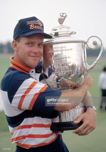 1989 Payne Stewart PGA Championship Match Used Worn Chicago Bears Hat! Trophy