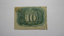 Load image into Gallery viewer, 1863 $.10 Second Issue Fractional Currency Obsolete Bank Note Bill 2nd VF