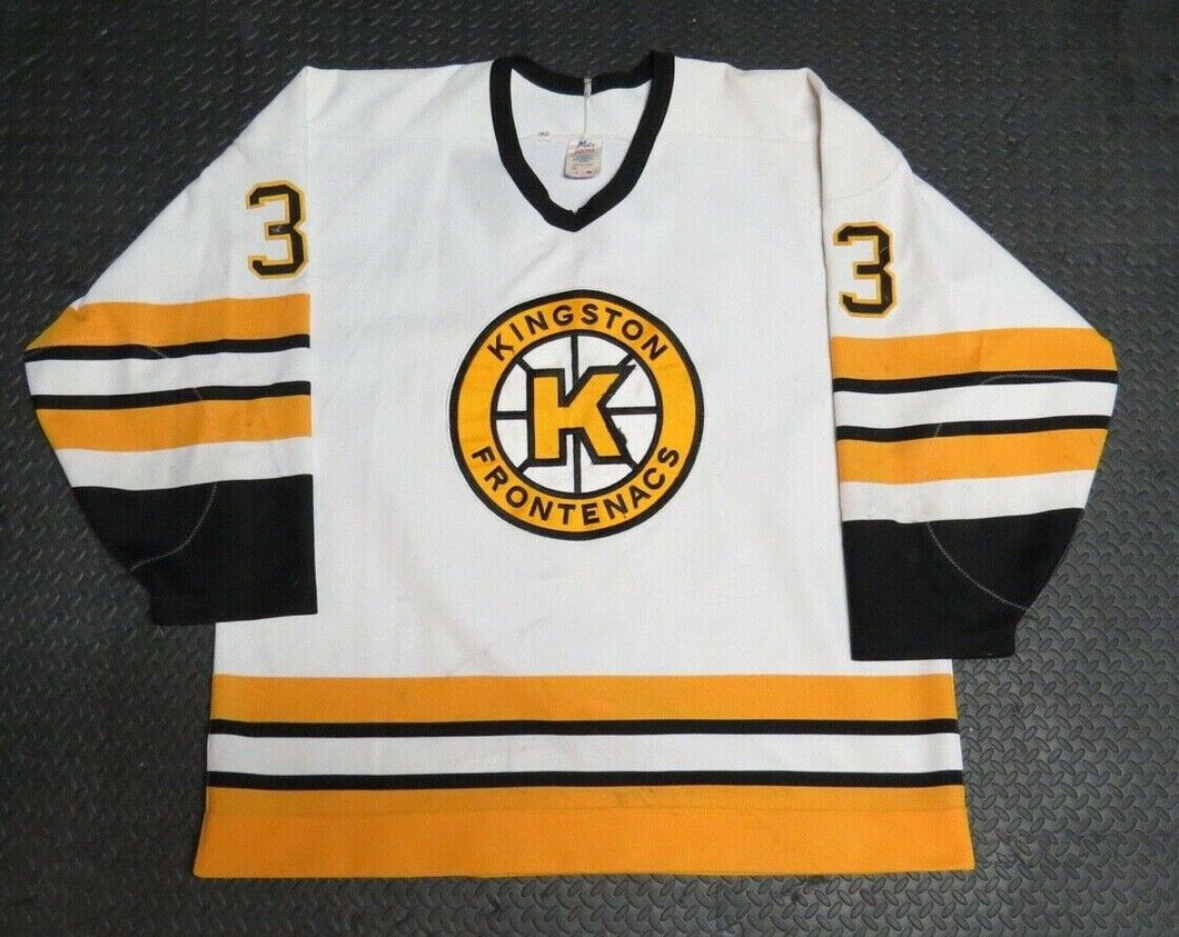 1992-93 Craig Rivet Kingston Frontenacs Game Used Worn OHL Hockey Jersey! CHL