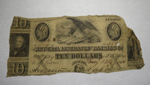 Load image into Gallery viewer, $10 1850 Augusta Georgia GA Obsolete Currency Bank Note Bill! Insurance Banking