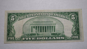 $5 1929 Maybrook New York NY National Currency Bank Note Bill! Ch. #11927 VF+