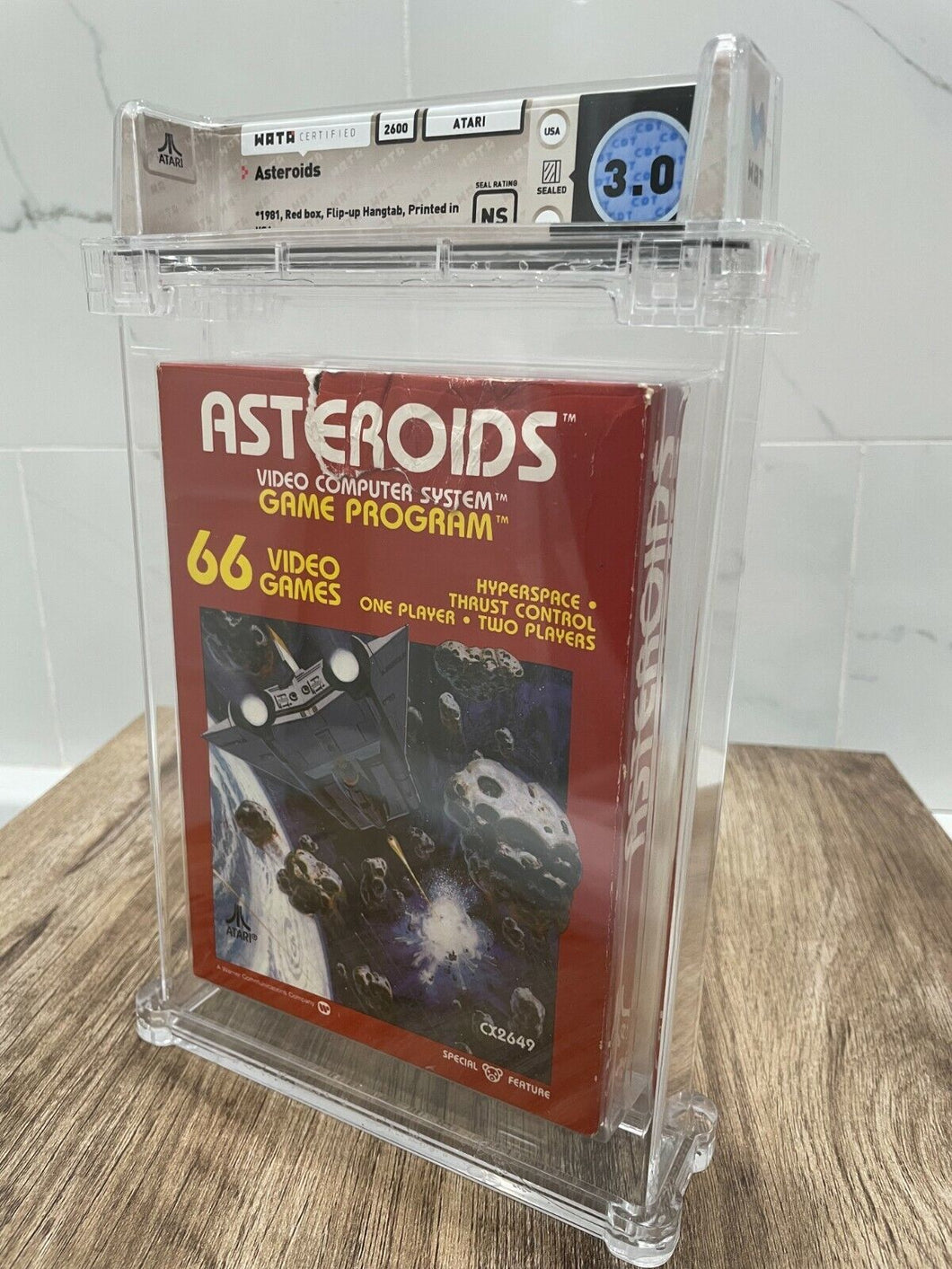 Unopened Asteroids  Atari 2600 Sealed Video Game! Wata Graded! 1981 Release
