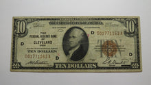 Load image into Gallery viewer, $10 1929 Cleveland Ohio OH National Currency Note Federal Reserve Bank Note Fine