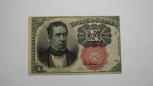 1874 $.10 Fifth Issue Fractional Currency Obsolete Bank Note Bill VF+ Condition