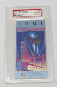 1983 Super Bowl XVII 17 Washington Redskins Vs. Miami Dolphins NFL Ticket Stub