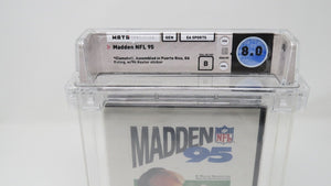 Madden '95 NFL Football Sega Genesis Factory Sealed Video Game Wata Graded 8.0