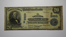 Load image into Gallery viewer, $20 1902 Concord North Carolina NC National Currency Bank Note Bill Ch. #3903