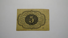Load image into Gallery viewer, 1863 $.05 First Issue Fractional Currency Obsolete Bank Note Bill! 1st Iss. VF