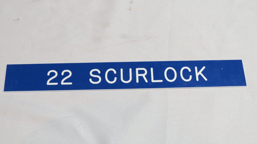 1995 Mike Scurlock St. Louis Rams Game Used Locker Room Nameplate!  Arizona! LA