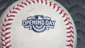 2017 Nolan Arenado Colorado Rockies Game Used MLB Baseball 2017 Opening Day Logo