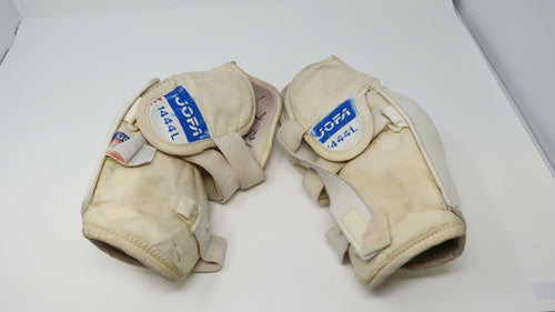 Michel Goulet Quebec Nordiques Jofa Game Used Hockey Elbow Pads Signed by Goulet