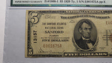 Load image into Gallery viewer, $5 1929 Sanford Florida FL National Currency Bank Note Bill Ch. #13157 VG10 PMG