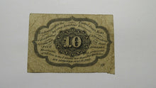 Load image into Gallery viewer, 1863 $.10 First Issue Fractional Currency Obsolete Postage Bank Note Bill Good+