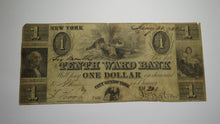 Load image into Gallery viewer, $1 1840 New York City NY Obsolete Currency Bank Note Bill! Tenth Ward Bank!