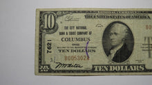 Load image into Gallery viewer, $10 1929 Columbus Ohio OH National Currency Bank Note Bill Charter #7621